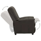 vidaXL Poltrona reclinabile in tessuto tortora - 29,1 x 38,9 x 40,1