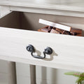 Consolle a 2 cassetti | Greige / Marrone / Nero / Bianco anticato | 35,5"L x 13"P x 29,5"H