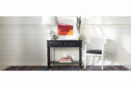 Consolle a 2 cassetti | Greige / Marrone / Nero / Bianco anticato | 35,5"L x 13"P x 29,5"H