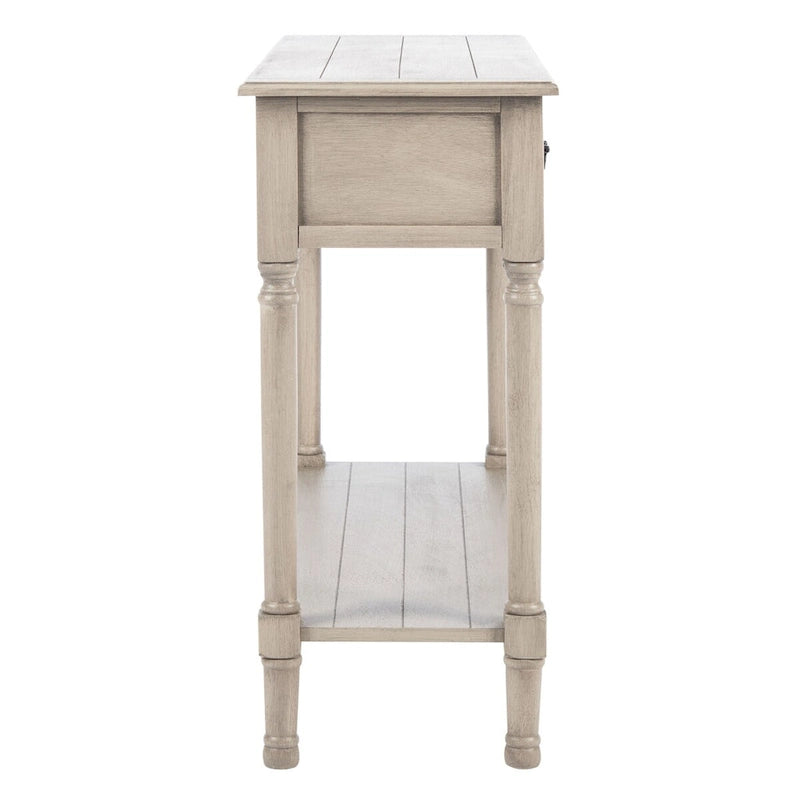 Consolle a 2 cassetti | Greige / Marrone / Nero / Bianco anticato | 35,5"L x 13"P x 29,5"H