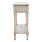 Consolle a 2 cassetti | Greige / Marrone / Nero / Bianco anticato | 35,5"L x 13"P x 29,5"H