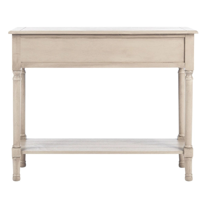 Consolle a 2 cassetti | Greige / Marrone / Nero / Bianco anticato | 35,5"L x 13"P x 29,5"H