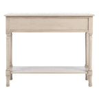 Consolle a 2 cassetti | Greige / Marrone / Nero / Bianco anticato | 35,5"L x 13"P x 29,5"H