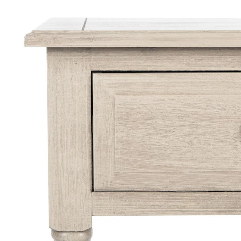 Consolle a 2 cassetti | Greige / Marrone / Nero / Bianco anticato | 35,5"L x 13"P x 29,5"H