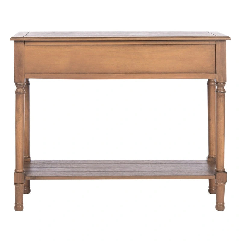 Consolle a 2 cassetti | Greige / Marrone / Nero / Bianco anticato | 35,5"L x 13"P x 29,5"H