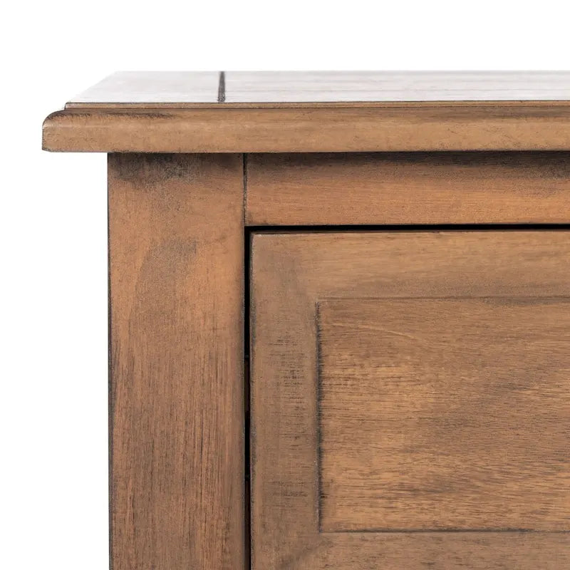Consolle a 2 cassetti | Greige / Marrone / Nero / Bianco anticato | 35,5"L x 13"P x 29,5"H