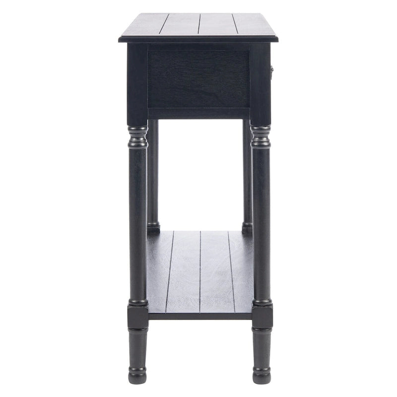 Consolle a 2 cassetti | Greige / Marrone / Nero / Bianco anticato | 35,5"L x 13"P x 29,5"H