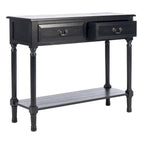 Consolle a 2 cassetti | Greige / Marrone / Nero / Bianco anticato | 35,5"L x 13"P x 29,5"H
