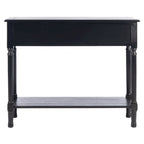 Consolle a 2 cassetti | Greige / Marrone / Nero / Bianco anticato | 35,5"L x 13"P x 29,5"H