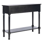Consolle a 2 cassetti | Greige / Marrone / Nero / Bianco anticato | 35,5"L x 13"P x 29,5"H