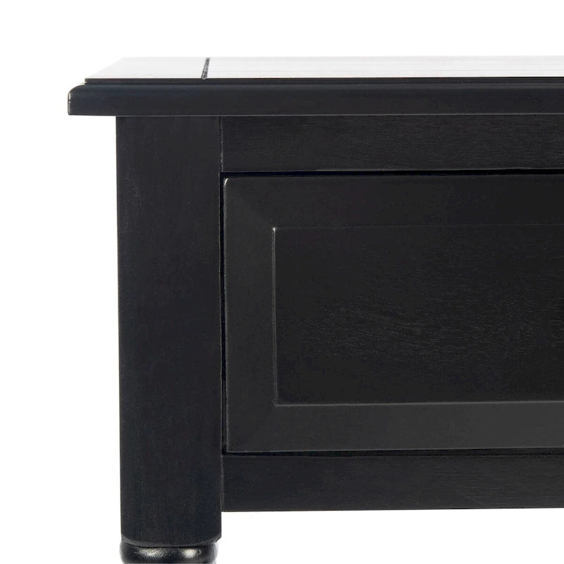 Consolle a 2 cassetti | Greige / Marrone / Nero / Bianco anticato | 35,5"L x 13"P x 29,5"H