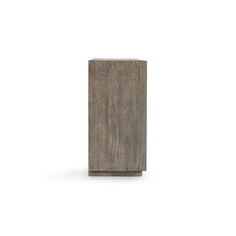 Credenza a 4 ante grigio anticato/bianco anticato, 1 pezzo