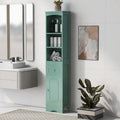 Mobiletto contenitore da bagno autoportante alto 67" con ante e ripiani regolabili - Alto 68"