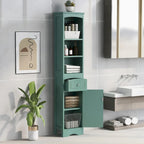 Mobiletto contenitore da bagno autoportante alto 67" con ante e ripiani regolabili - Alto 68"