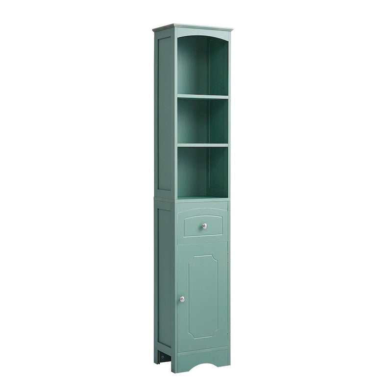 Mobiletto contenitore da bagno autoportante alto 67" con ante e ripiani regolabili - Alto 68"