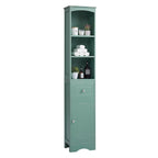 Mobiletto contenitore da bagno autoportante alto 67" con ante e ripiani regolabili - Alto 68"