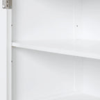 Mobiletto da bagno bianco con 2 cassetti e ripiano regolabile